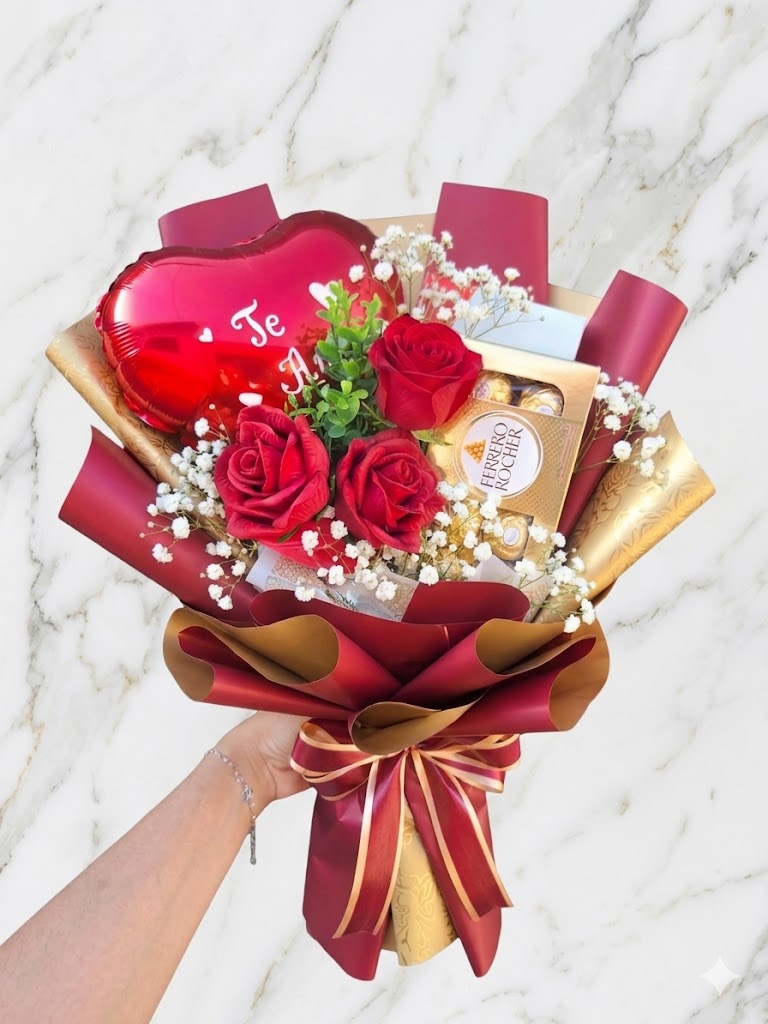Buquê Amor com Ferrero Rocher