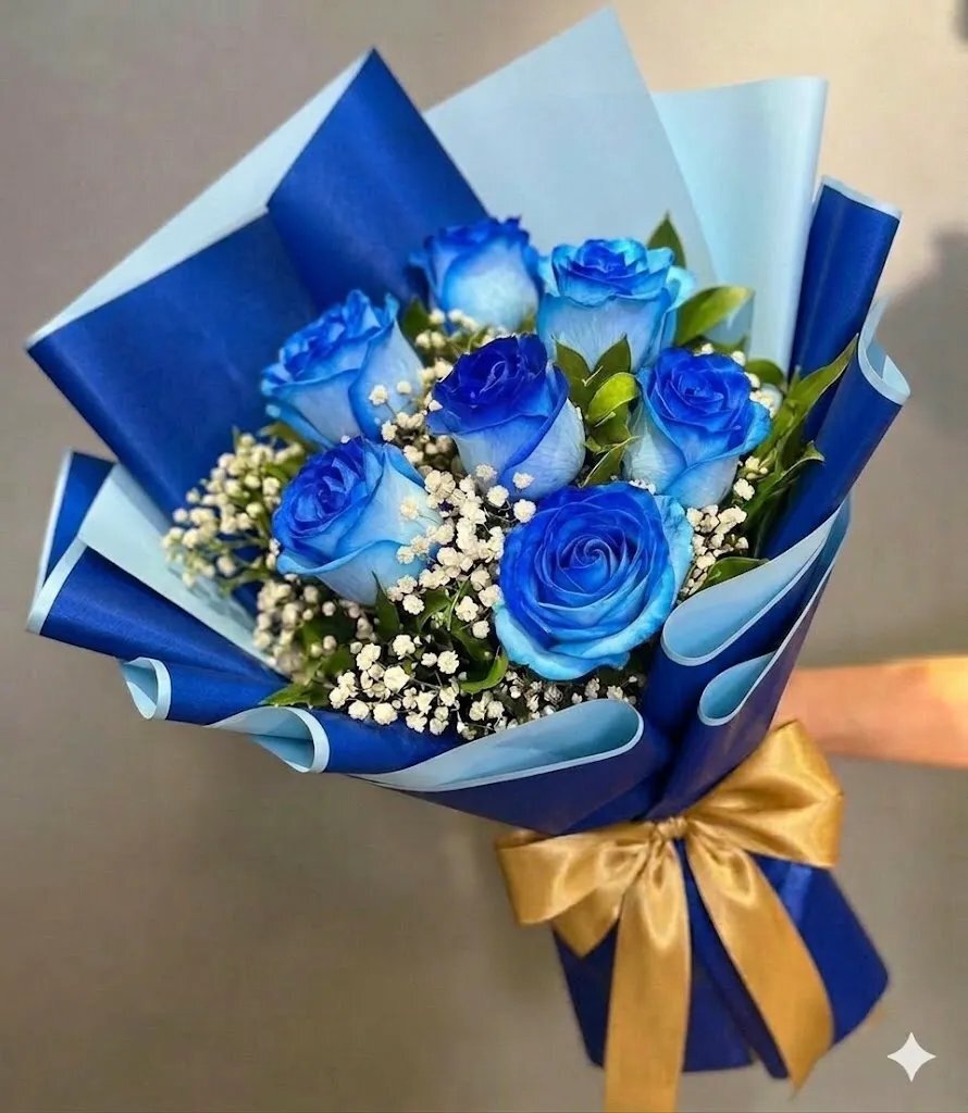 Buquê Rosas Azuis Encantadas — Floricultura Salvador